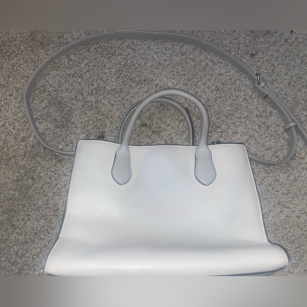 Nine West White, Light Brown , and Grey Shoulder Bag. - Picture 3 of 5